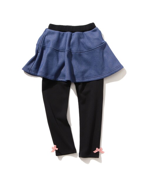 SHOO・LA・RUE（シューラルー）の「◆【90-130cm】裏シャギースカッツ（スカート・キッズ・アイボリー系/ブラック系/ネイビー系5・09/10/11/12/13）」の3枚目の写真