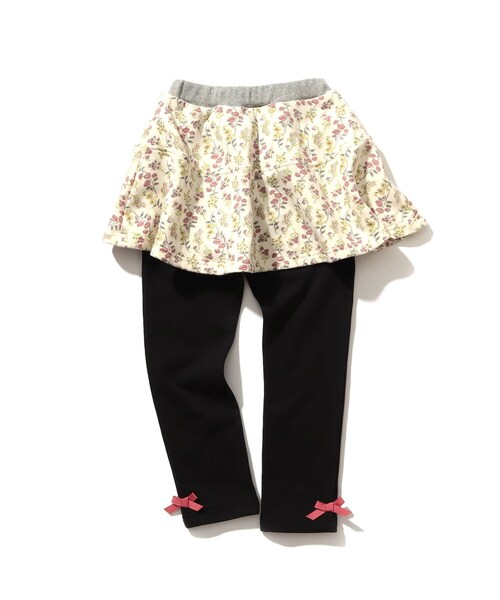 SHOO・LA・RUE（シューラルー）の「◆【90-130cm】裏シャギースカッツ（スカート・キッズ・アイボリー系/ブラック系/ネイビー系5・09/10/11/12/13）」の5枚目の写真