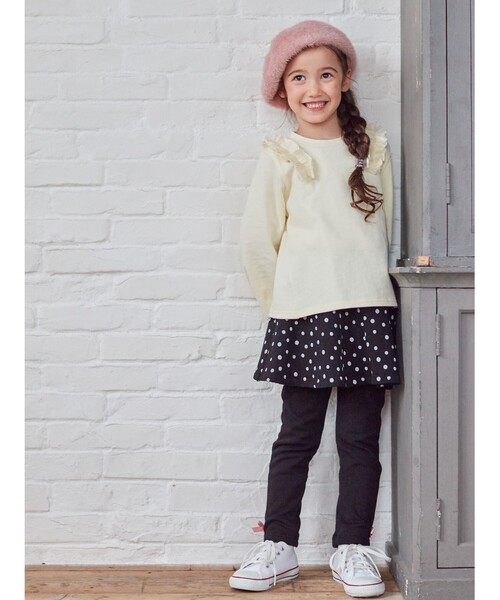 SHOO・LA・RUE（シューラルー）の「◆【90-130cm】裏シャギースカッツ（スカート・キッズ・アイボリー系/ブラック系/ネイビー系5・09/10/11/12/13）」の20枚目の写真