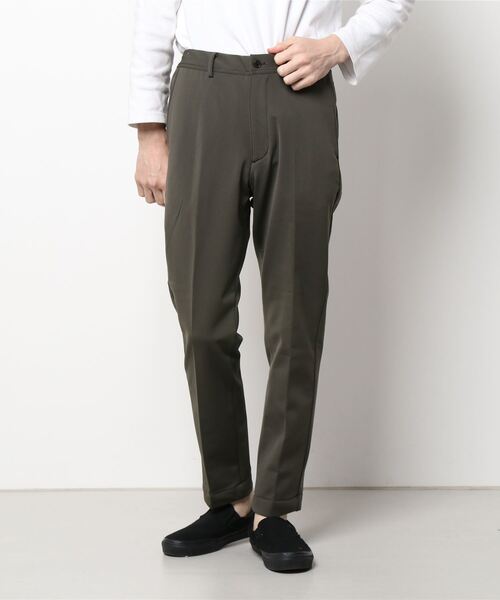 417 EDIFICE（フォーワンセブンエディフィス）の「【BEGIN掲載 M＆M】トリコット ストレッチ スリム パンツ（スラックス・メンズ・ブラック/ブラウン/カーキ・SMALL/MEDIUM/LARGE/X-LARGE）」の3枚目の写真