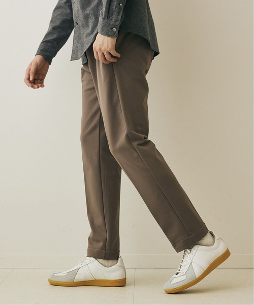 417 EDIFICE（フォーワンセブンエディフィス）の「【BEGIN掲載 M＆M】トリコット ストレッチ スリム パンツ（スラックス・メンズ・ブラック/ブラウン/カーキ・SMALL/MEDIUM/LARGE/X-LARGE）」の2枚目の写真