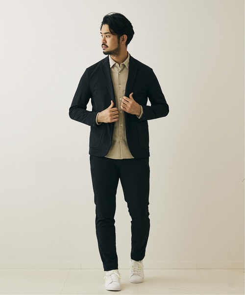 417 EDIFICE（フォーワンセブンエディフィス）の「【BEGIN掲載 M＆M】トリコット ストレッチ スリム パンツ（スラックス・メンズ・ブラック/ブラウン/カーキ・SMALL/MEDIUM/LARGE/X-LARGE）」の14枚目の写真