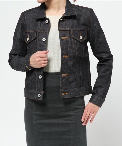 Sheta（シータ）の「デニムジャケット（デニムジャケット・レディース・インディゴブルー・FREE）」の5枚目の写真