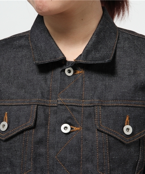 Sheta（シータ）の「デニムジャケット（デニムジャケット・レディース・インディゴブルー・FREE）」の6枚目の写真