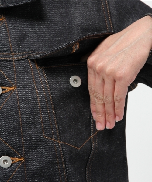 Sheta（シータ）の「デニムジャケット（デニムジャケット・レディース・インディゴブルー・FREE）」の8枚目の写真