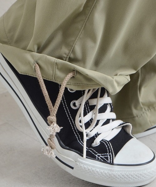 MinoriTY（マイノリティ）の「【MinoriTY】ワイドスノーパンツ ワイドカーゴパンツ ミリタリーパンツ イージーパンツ メンズ 無地（カーゴパンツ・メンズ・カーキ/グレー系その他/ホワイト/ブラック・L/M）」の6枚目の写真