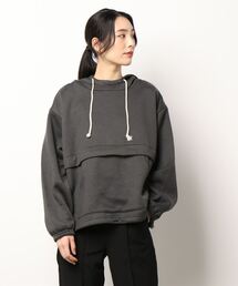 Samansa Mos2 blue | 裏起毛パーカー(パーカー)