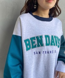 BEN DAVIS（ベンデイビス）の「[BEN DAVIS/ベンデイビス] VARSITY カレッジロゴワッペンスウェット（スウェット・メンズ）」
