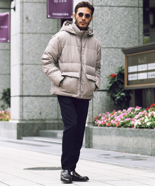 roshell（ロシェル）の「撥水加工 2WAYダウンジャケット（ダウンジャケット/コート・メンズ・ネイビー/ミックスグレー/ブラック/カーキ/グレイッシュベージュ・SMALL/MEDIUM/LARGE/X-LARGE）」の13枚目の写真