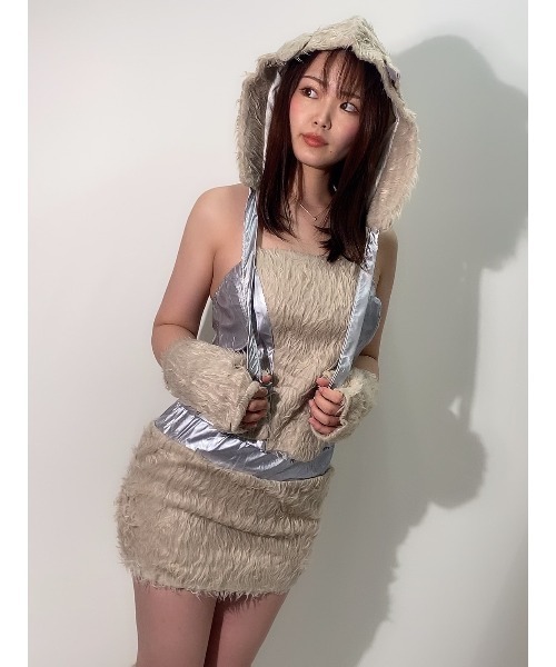 おしゃれスタ(オシャレスタ)の「【選べるプチプラアニマルコスプレ】イベント、クリスマス、パーティーコスチューム(コスチューム/パーティーグッズ・レディース・ホワイト/ベージュ/ブラウン/グレー・FREE)」の11枚目の写真