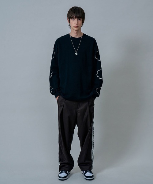 OY(オーワイ)の「『OY/オーワイ』ETHNIC TAPE PANTS/エスニック テープ サイドライン パンツ(カーゴパンツ・メンズ・ブラック/ブラウン・FREE)」の13枚目の写真