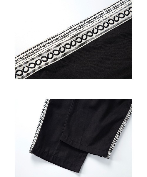 OY(オーワイ)の「『OY/オーワイ』ETHNIC TAPE PANTS/エスニック テープ サイドライン パンツ(カーゴパンツ・メンズ・ブラック/ブラウン・FREE)」の14枚目の写真