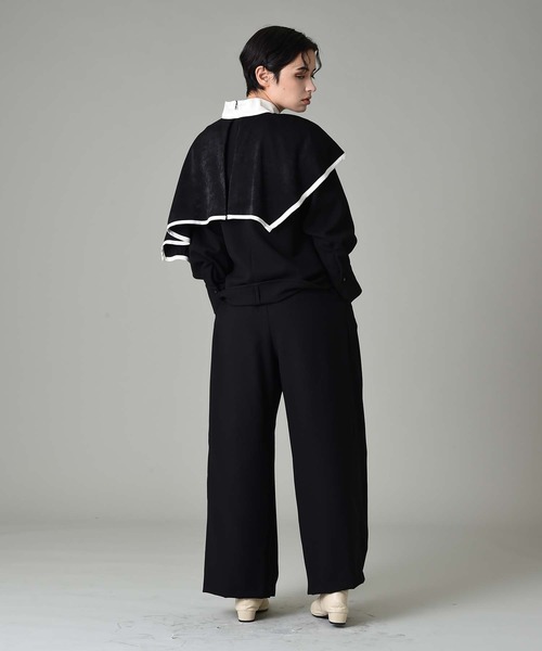 RAW FUDGE(ローファッジ)の「フロントプリーツ切替パンツ(その他パンツ・レディース・ブラック/ネイビー/モカ・M)」の6枚目の写真