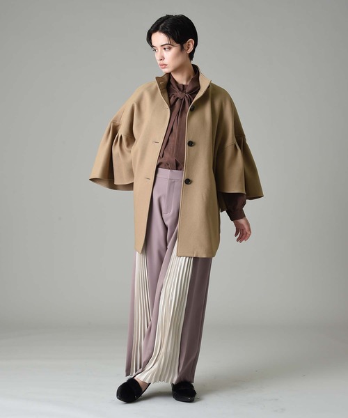 RAW FUDGE(ローファッジ)の「フロントプリーツ切替パンツ(その他パンツ・レディース・ブラック/ネイビー/モカ・M)」の15枚目の写真