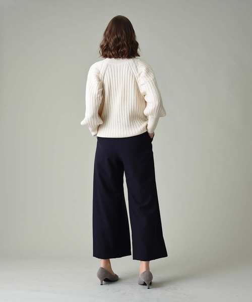 RAW FUDGE(ローファッジ)の「フロントプリーツ切替パンツ(その他パンツ・レディース・ブラック/ネイビー/モカ・M)」の19枚目の写真