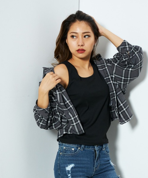 セール 短丈チェックシャツ シャツ ブラウス Cecil Mcbee セシルマクビー のファッション通販 Zozotown