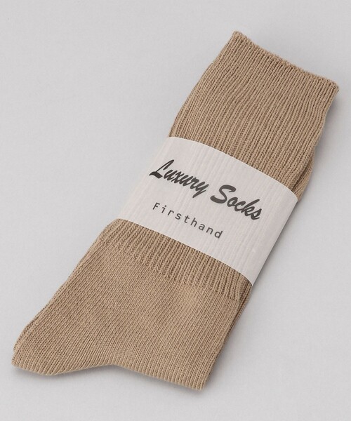 Firsthand（ファーストハンド）の「Firsthand/ファーストハンド Loose rib socks / ルーズリブソックス（ソックス/靴下・メンズ・ホワイト/ブラック/グレー/オリーブ・ONE SIZE）」の4枚目の写真
