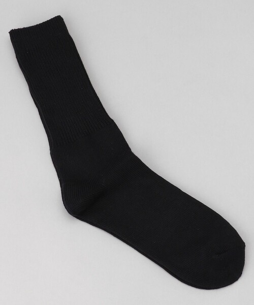 Firsthand（ファーストハンド）の「Firsthand/ファーストハンド Loose rib socks / ルーズリブソックス（ソックス/靴下・メンズ・ホワイト/ブラック/グレー/オリーブ・ONE SIZE）」の2枚目の写真
