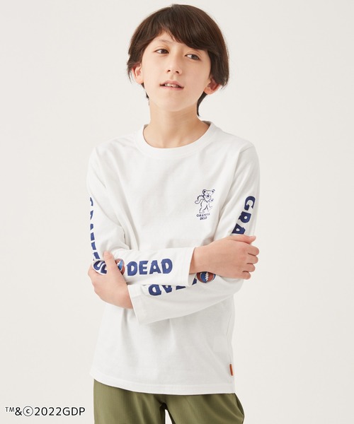 KRIFF MAYER Kid's Collection（クリフメイヤーキッズコレクション）の「Grateful deadコラボロンT（Tシャツ/カットソー・キッズ・チャコール/ブルーグリーン/ベージュ/オフホワイト・150/170/120/160/130/140）」の14枚目の写真