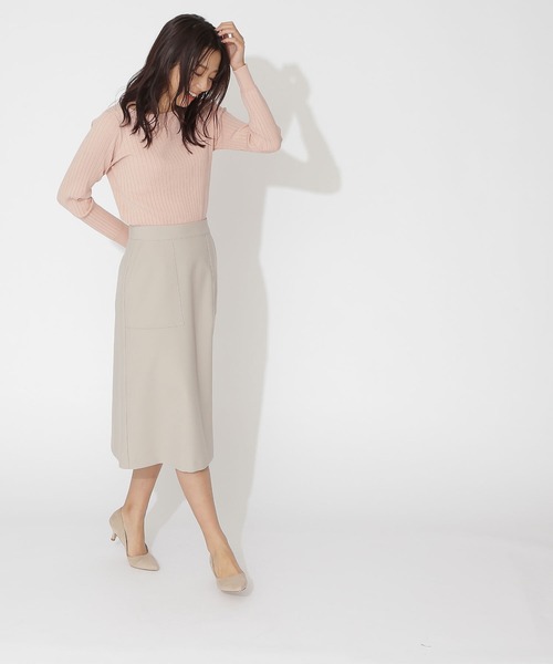 NATURAL BEAUTY BASIC(ナチュラルビューティーベーシック)の「スプリングベーシックニット(ニット/セーター・レディース・オフホワイト/ピンク/ネイビー/グリーン・MEDIUM)」の21枚目の写真