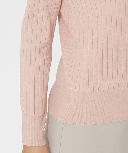 NATURAL BEAUTY BASIC(ナチュラルビューティーベーシック)の「スプリングベーシックニット(ニット/セーター・レディース・オフホワイト/ピンク/ネイビー/グリーン・MEDIUM)」の13枚目の写真