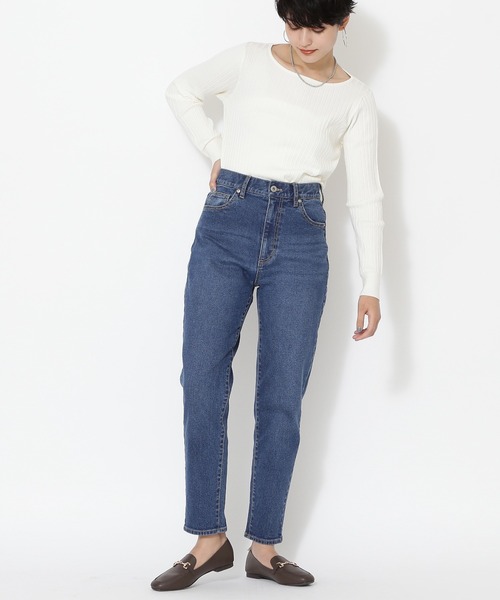 NATURAL BEAUTY BASIC(ナチュラルビューティーベーシック)の「スプリングベーシックニット(ニット/セーター・レディース・オフホワイト/ピンク/ネイビー/グリーン・MEDIUM)」の5枚目の写真