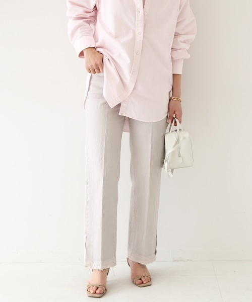 SLOBE IENA（スローブイエナ）の「LE DENIM ハイライズスリムスリットファイブポケットパンツ◆（デニムパンツ・レディース・グレー系その他/ブルー系その他・36/38/34）」の7枚目の写真