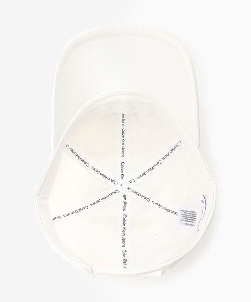 Calvin Klein(カルバン・クライン)の「ダブルエンブロイダリーキャップ(キャップ・メンズ・ホワイト/ブラック・FREE)」の6枚目の写真