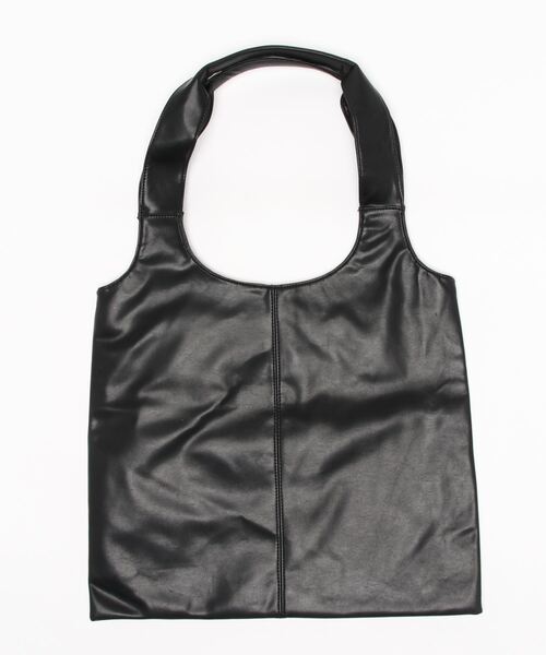 JUNRED（ジュンレッド）の「PUレザーショッパーバッグ（トートバッグ・メンズ・ブラック系その他2/ブラック・FREE）」の4枚目の写真