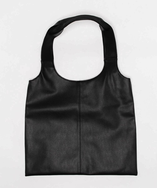 JUNRED（ジュンレッド）の「PUレザーショッパーバッグ（トートバッグ・メンズ・ブラック系その他2/ブラック・FREE）」の14枚目の写真