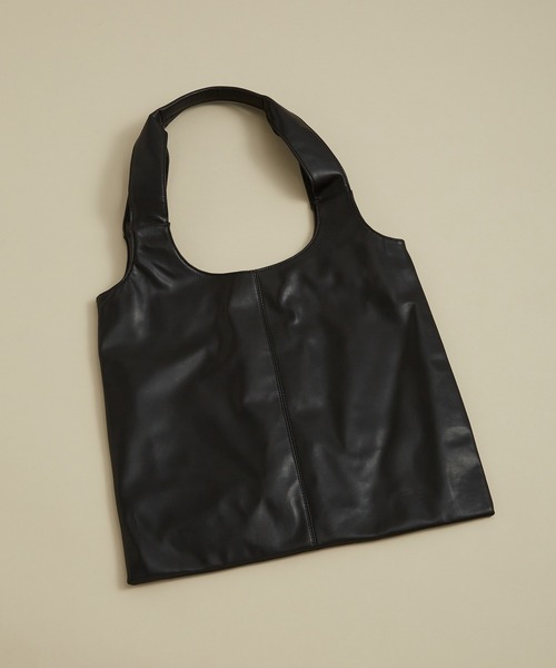 JUNRED（ジュンレッド）の「PUレザーショッパーバッグ（トートバッグ・メンズ・ブラック系その他2/ブラック・FREE）」の16枚目の写真