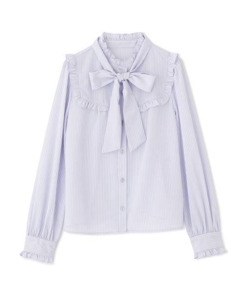 PROPORTION BODY DRESSING(プロポーションボディドレッシング)の「ストライプボウタイ付きブラウス / 1212110202(シャツ/ブラウス・レディース・パープル/グレー/ブラウン・SMALL/MEDIUM)」の16枚目の写真