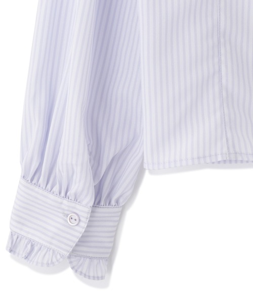 PROPORTION BODY DRESSING(プロポーションボディドレッシング)の「ストライプボウタイ付きブラウス / 1212110202(シャツ/ブラウス・レディース・パープル/グレー/ブラウン・SMALL/MEDIUM)」の22枚目の写真