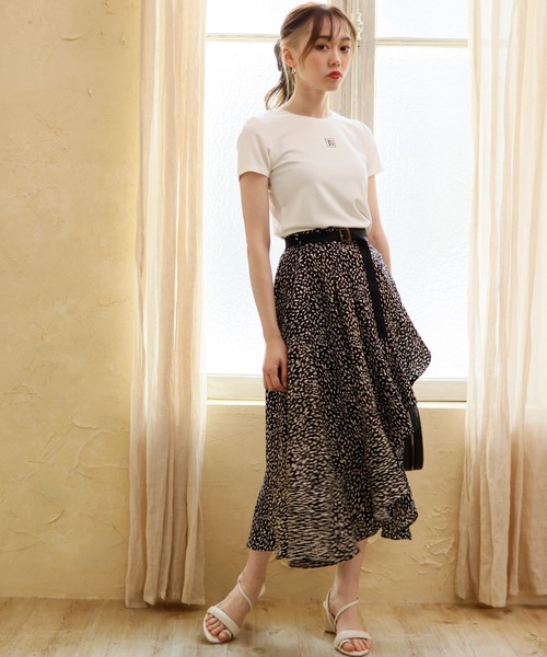 LIPSERVICE（リップサービス）の「LSポイントミニTシャツ（Tシャツ/カットソー・レディース・ホワイト/ブラック/ベージュ・FREE）」の12枚目の写真