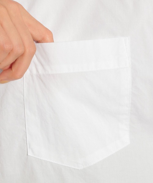 niko and...（ニコアンド）の「マーセレギュラーワイヤー入りワイドシャツ（シャツ/ブラウス・レディース・ブルー/ピンク/ホワイト/ライトグリーン・MEDIUM/LARGE）」の13枚目の写真