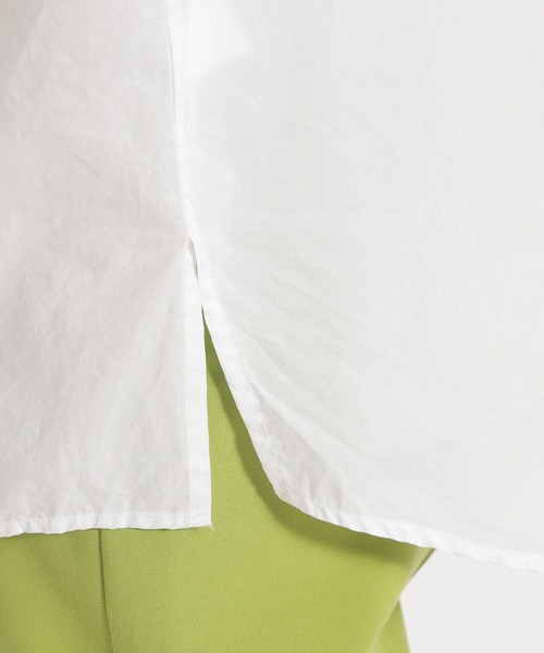 niko and...（ニコアンド）の「マーセレギュラーワイヤー入りワイドシャツ（シャツ/ブラウス・レディース・ブルー/ピンク/ホワイト/ライトグリーン・MEDIUM/LARGE）」の14枚目の写真