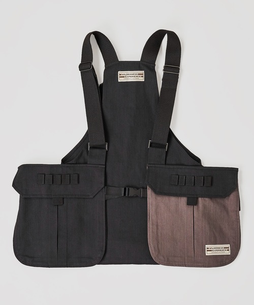 WILDERNESS EXPERIENCE（ウィルダネスエクスペリエンス）の「【WILDERNESS EXPERIENCE】ストレージベスト / フィッシングベスト（ベスト・メンズ・ブラック/ベージュ/カーキ・FREE）」の2枚目の写真