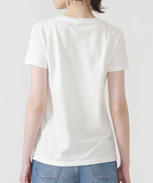 nowartt（ノワート）の「フローラル ジェル Tシャツ（Tシャツ/カットソー・レディース・オフホワイト/ブラック・34/36）」の9枚目の写真