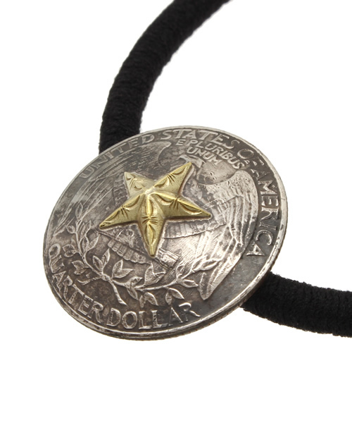 amp japan（アンプジャパン）の「スターコンチョブレスレット ヘアゴム( コンチョ ヘアゴム)（ヘアゴム・メンズ・アンティークシルバー・FREE）」の2枚目の写真