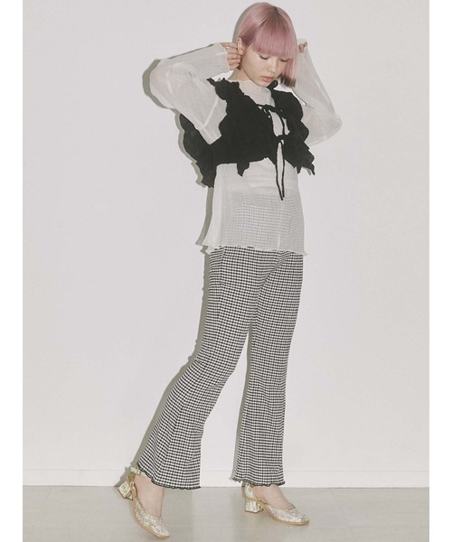 merry jenny（メリージェニー）の「レースフリルリボンビスチェ（その他トップス・レディース・オフホワイト/ブラック・FREE）」の20枚目の写真