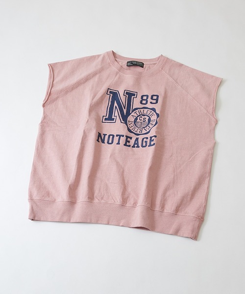 CUBE SUGAR（キューブシュガー）の「ピグメントカットオフグラフィックカレッジロゴベスト（Tシャツ/カットソー・レディース・チャコールグレー/ネイビー/マスタード/ピンク・M）」の22枚目の写真