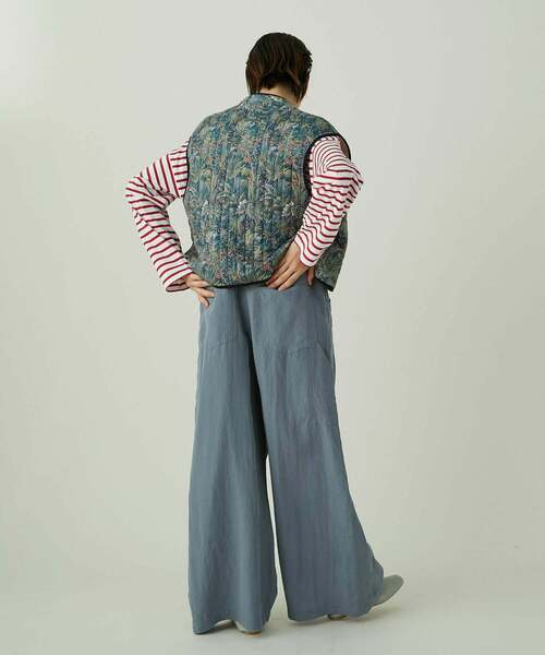 ADIEU TRISTESSE（アデュートリステス）の「リバティプリントキルティングベスト（ベスト・レディース・グリーン系その他・38）」の20枚目の写真