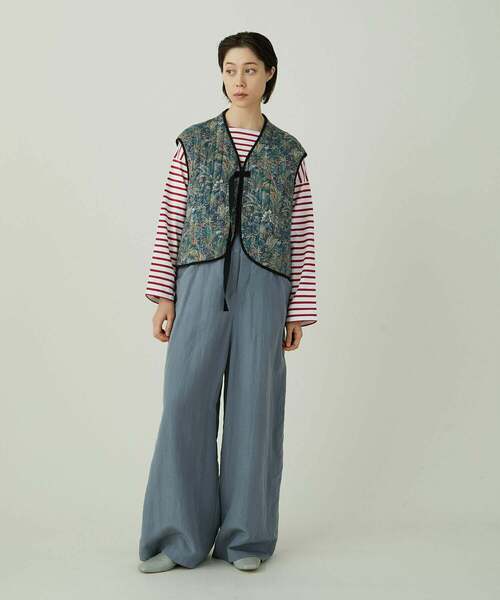 ADIEU TRISTESSE（アデュートリステス）の「リバティプリントキルティングベスト（ベスト・レディース・グリーン系その他・38）」の22枚目の写真