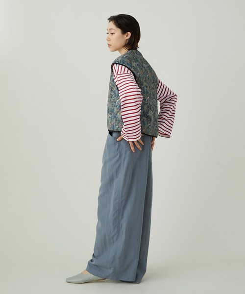 ADIEU TRISTESSE（アデュートリステス）の「リバティプリントキルティングベスト（ベスト・レディース・グリーン系その他・38）」の6枚目の写真