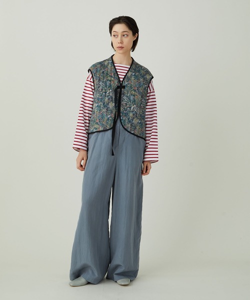 ADIEU TRISTESSE（アデュートリステス）の「リバティプリントキルティングベスト（ベスト・レディース・グリーン系その他・38）」の4枚目の写真