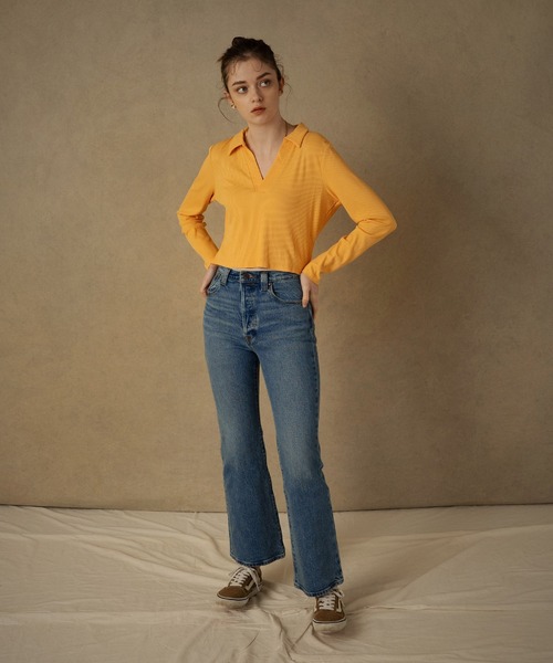 Levi's（リーバイス）の「Levi's(R) RED RIBCAGE BOOT BLUE SKIES STRETCH（デニムパンツ・レディース・インディゴブルー・27inch/25inch/24inch/26inch/30inch/29inch/23inch/28inch）」の9枚目の写真