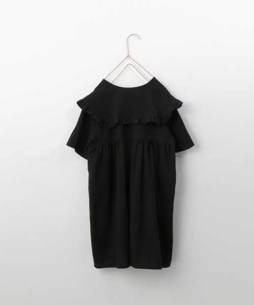 LOWRYS FARM（ローリーズファーム）の「コットンフリルカラーワンピース　266303（ワンピース・キッズ・ブラック/ブルー/ピンク/アイボリー・110cm/120cm/130cm/140cm/150cm）」の14枚目の写真