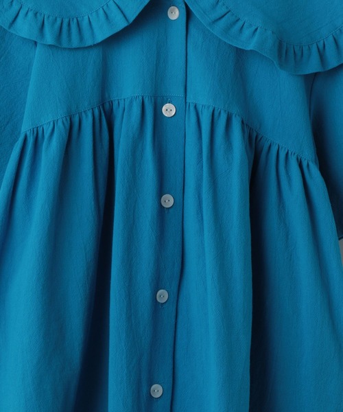 LOWRYS FARM（ローリーズファーム）の「コットンフリルカラーワンピース　266303（ワンピース・キッズ・ブラック/ブルー/ピンク/アイボリー・110cm/120cm/130cm/140cm/150cm）」の18枚目の写真