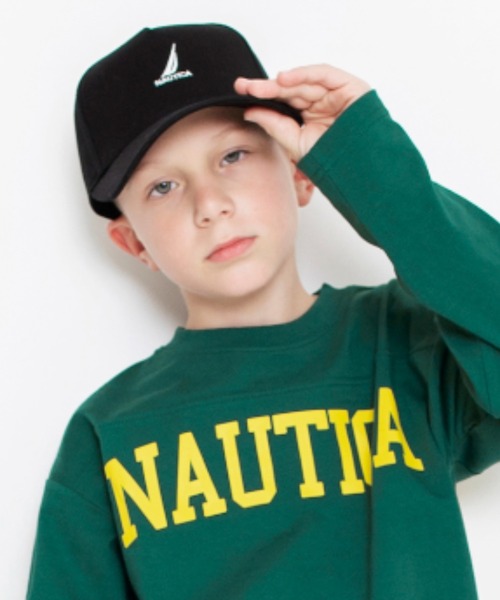 NAUTICA（ノーティカ）の「【NAUTICA/ノーティカ】ワンポイント刺繍CAP（キャップ・キッズ・ネイビー/ベージュ/ブラック・M）」の2枚目の写真
