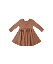 Quincy Mae(NCV[C)́yBszyitzyQuincy MaezRIBBED LONGSLEEVE DRESS(hX)